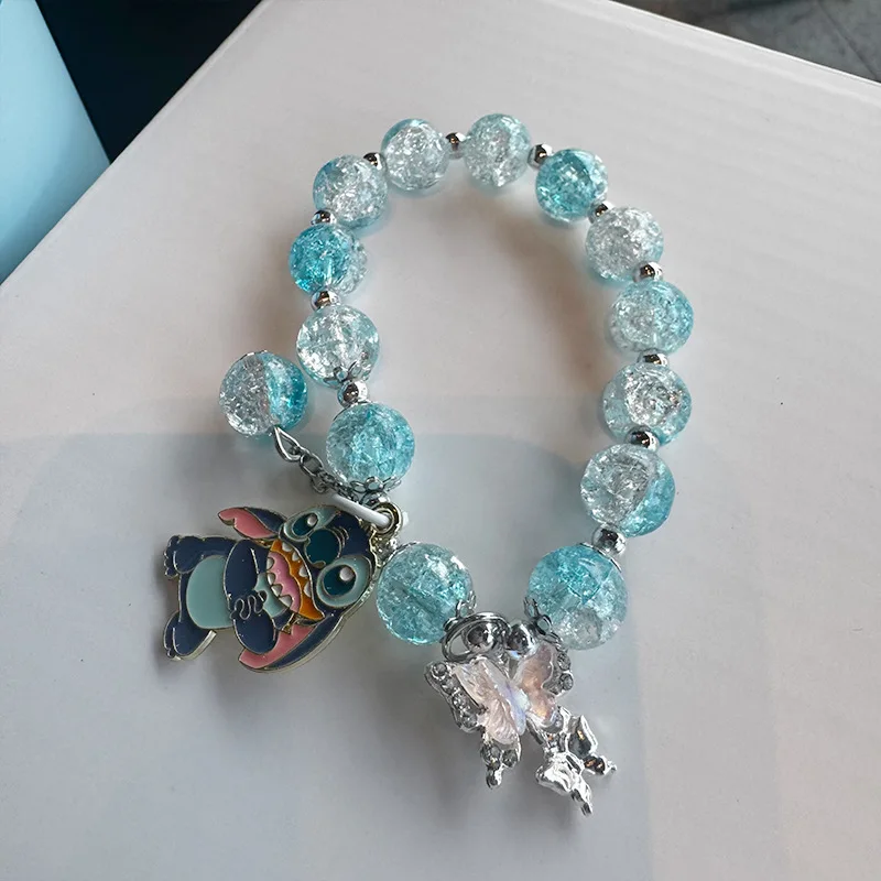 Anime Lilo und Stitch Cartoon Bild Kristall Armband Niedlichen Koreanischen Schmuck Freund Student Armband Dekoration Weihnachten Geschenke