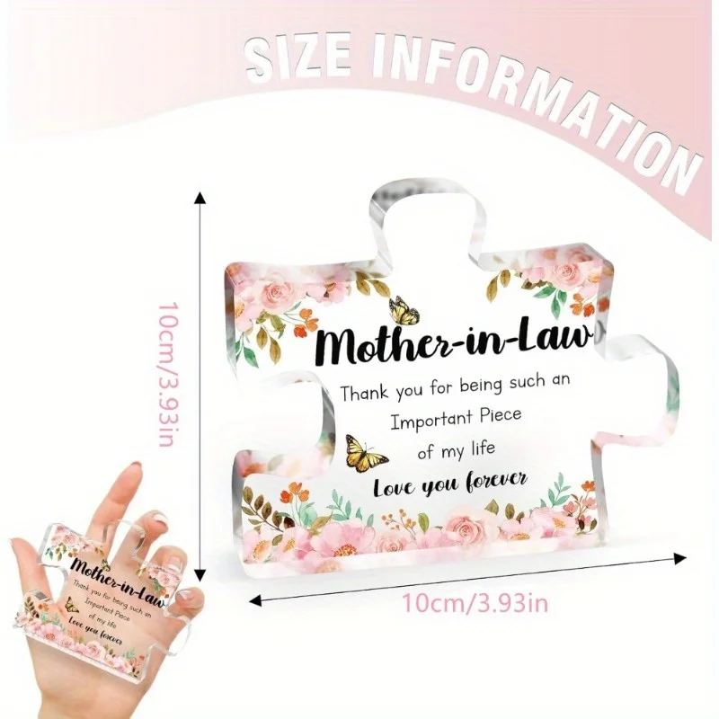 هدايا الأم في القانون - قطع أحجية الصور المقطوعة من الأكريليك، هدايا عيد ميلاد للأم، أفضل ذكرى عيد الأم G #3