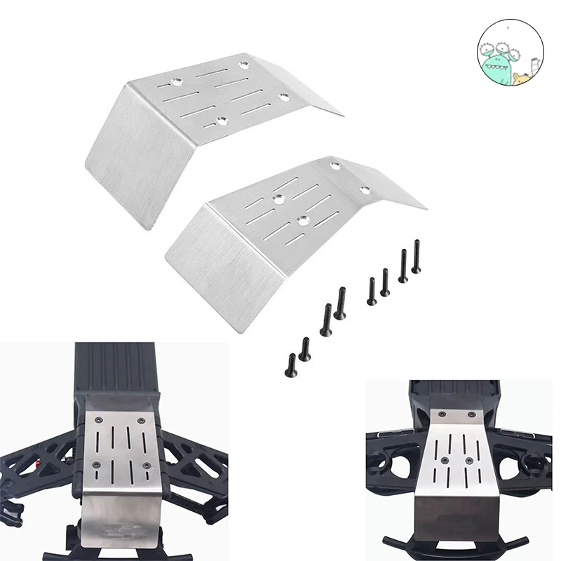 

Front Rear chassis Armor Guard Plate Kit For ARRMA 1/10 2WD Gorgon Monster RC Truck Car Upgrade Stainless Chassis armor parts