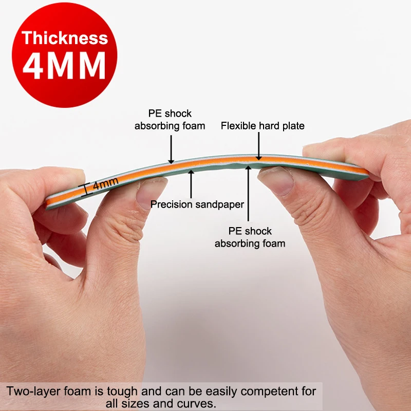 

6Pcs MS-E400-1500 Semi-rigid Sanding Sticks Plastic Model Polishing Rod For DIY Assembling Model Build Tools