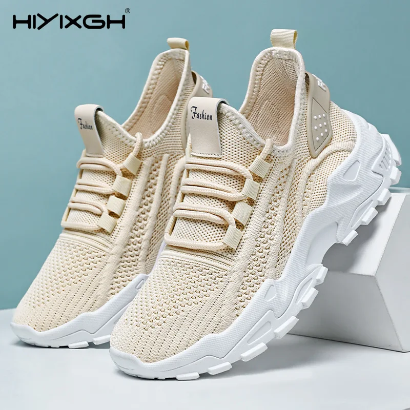 

Women's Sport Shoes Breathable Large Size Soft Bottom Dad Shoes Spring New Style Crossbody Mesh up Sneakers Casual Footwear
