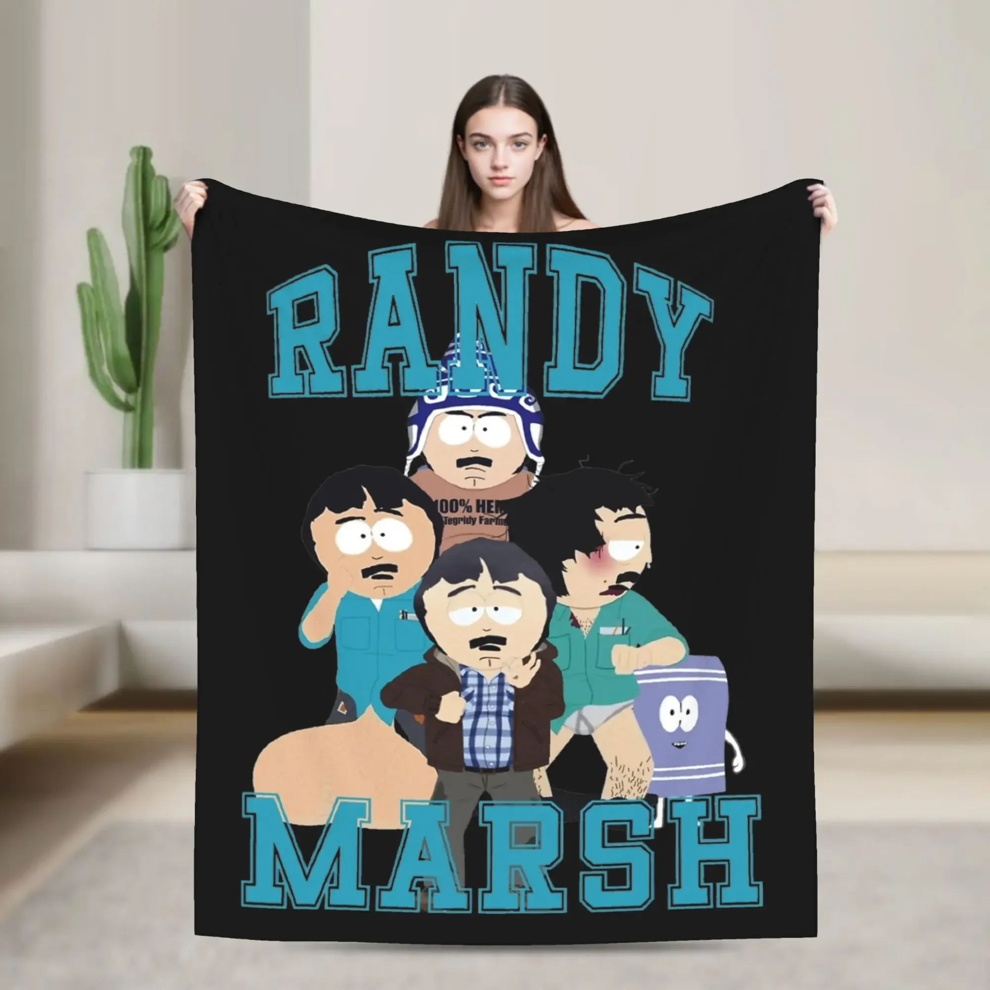 

Randy Marsh South Park Fleece Blanket Winter Warm Throw for Sofa Bed Outdoor Picnic Multiuse Soft Plush Rug
