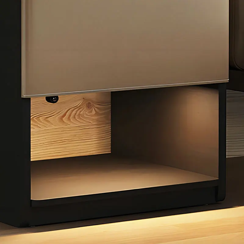 Light luxury highquality minimalist intelligent wireless charging hotel bedside table simple table