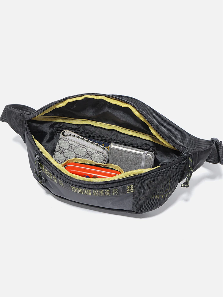 Voluntário Fanny Packs para Homens 2023 Nova Moda Leve Camping Pesca Sólida Commuter Outdoor Peito Sacos 1820-02