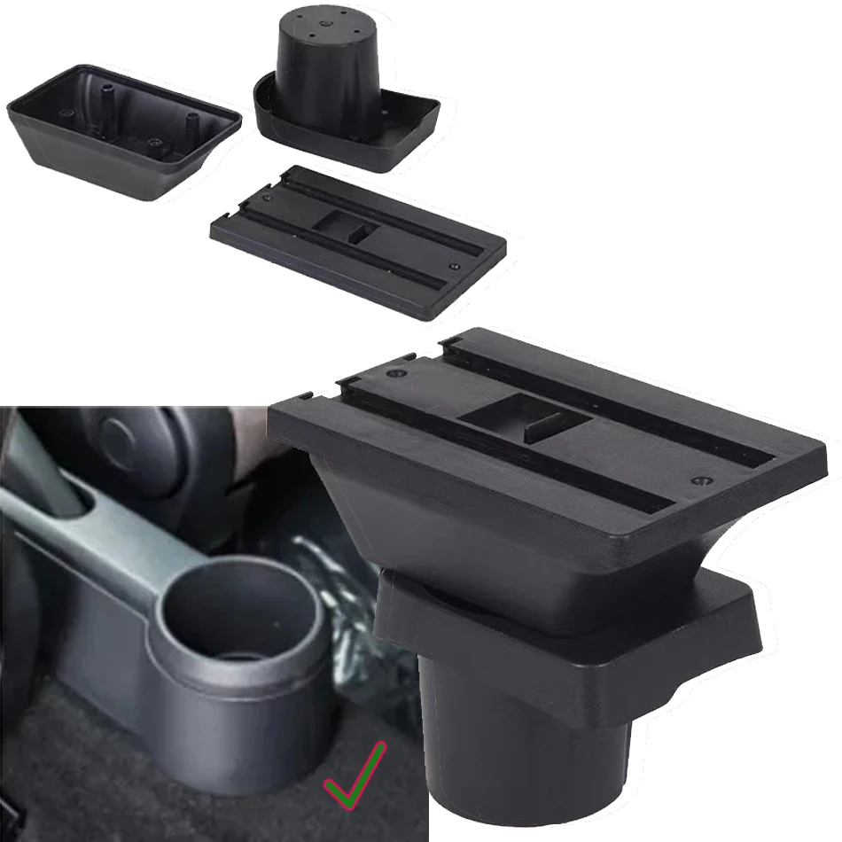 For Volkswagen UP Armrest Box For Skoda Citigo VW UP Seat Mii Car Armrest Dedicated Auto Storage Box Cup Holder Car Accessories