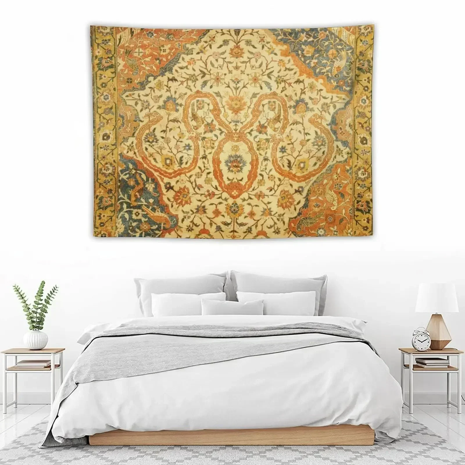 

Antique Indian Rug Print Tapestry Outdoor Decor Wall Art Decoration For Bedroom Wall Decorations Tapestry