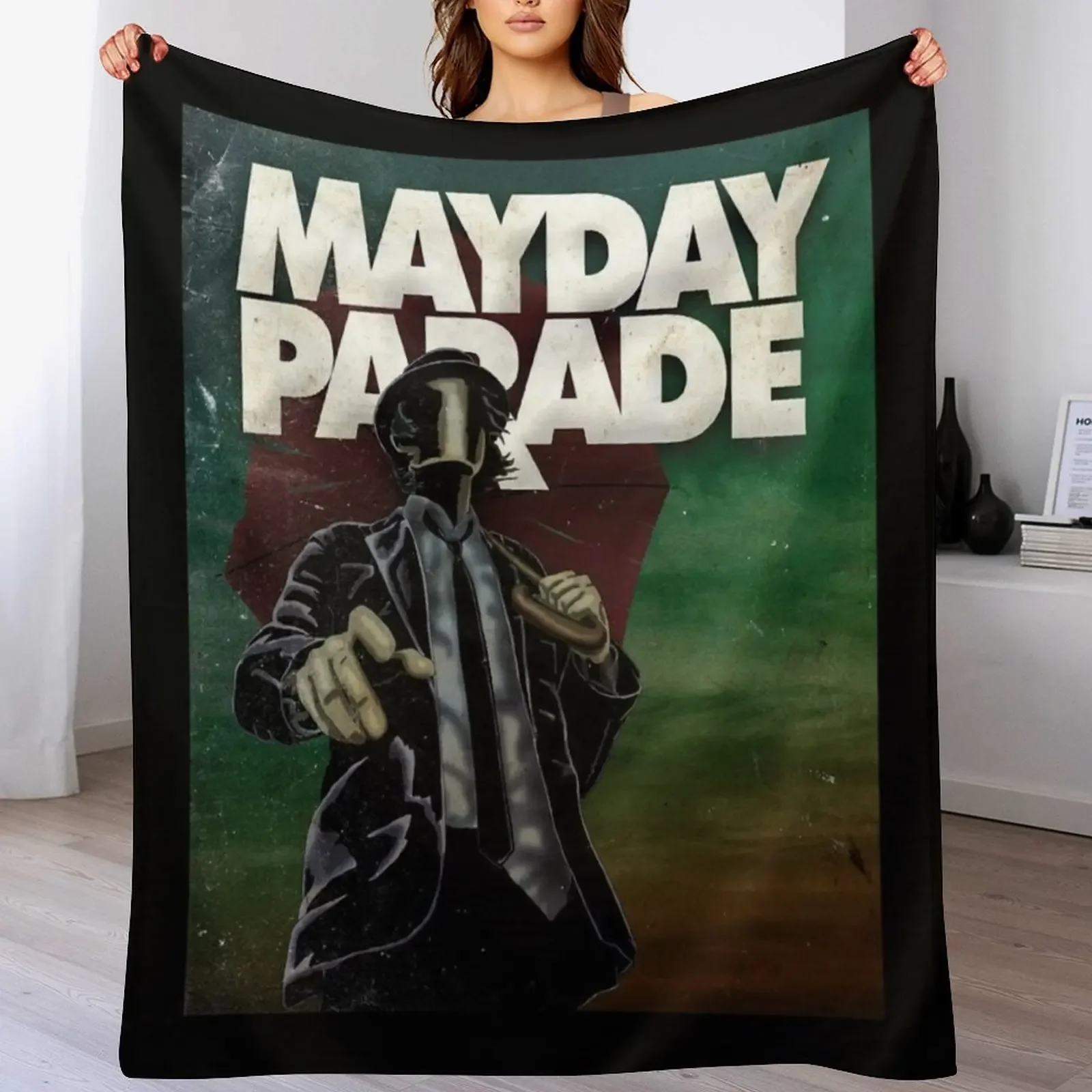 

music Throw Blanket Flannel Fabric Plaid for sofa Sofas Blankets