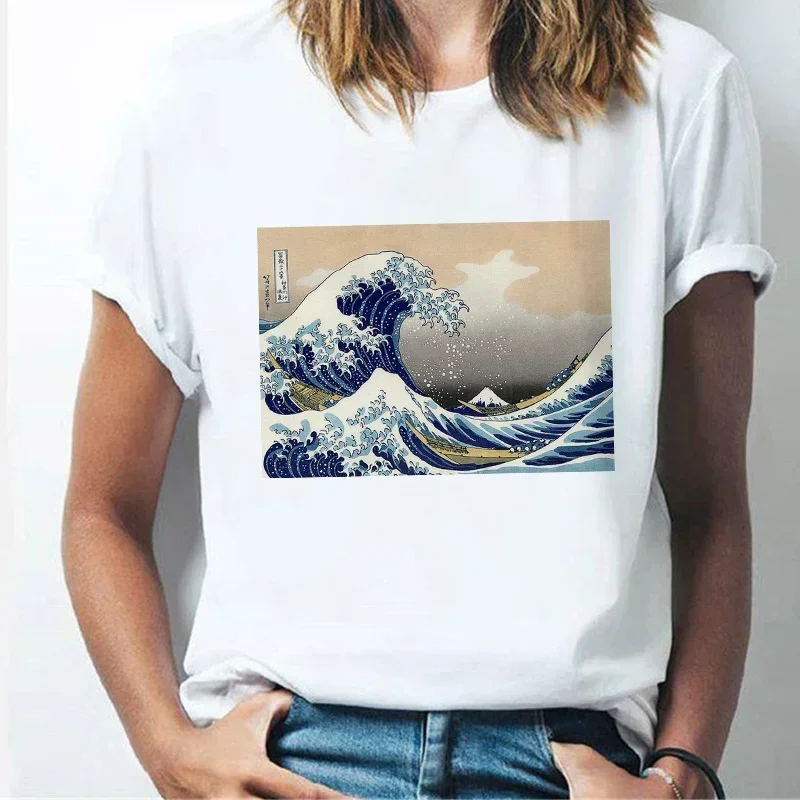 History of Art Line Funny T Shirt Women Short Sleeve Top Harajuku Graphic Tee Shirt Female Fashion 2024 Clothes Woman Tshirt