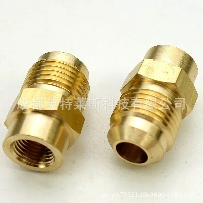 Flare Brass Pipe Fitting for Air Conditioner, Fitting for Air Conditioner, Feminino e Masculino, NPT, BSP, 1/8 in, 1/4 in, 3/8 in, 1/2 in, 3/4 in, 1/8 in, 1/4 dentro, 3/8 dentro, 1/2 dentro, 1/8 dentro, 3/16 dentro, 1/4 dentro, 5/16 dentro