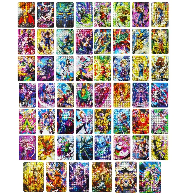 

Dragon Ball Legends Limited Edition 1st Edition 54pcs/set Trunks Diy Plaid Flash Card Vegetto Buu Piccolo Anime Collection Card