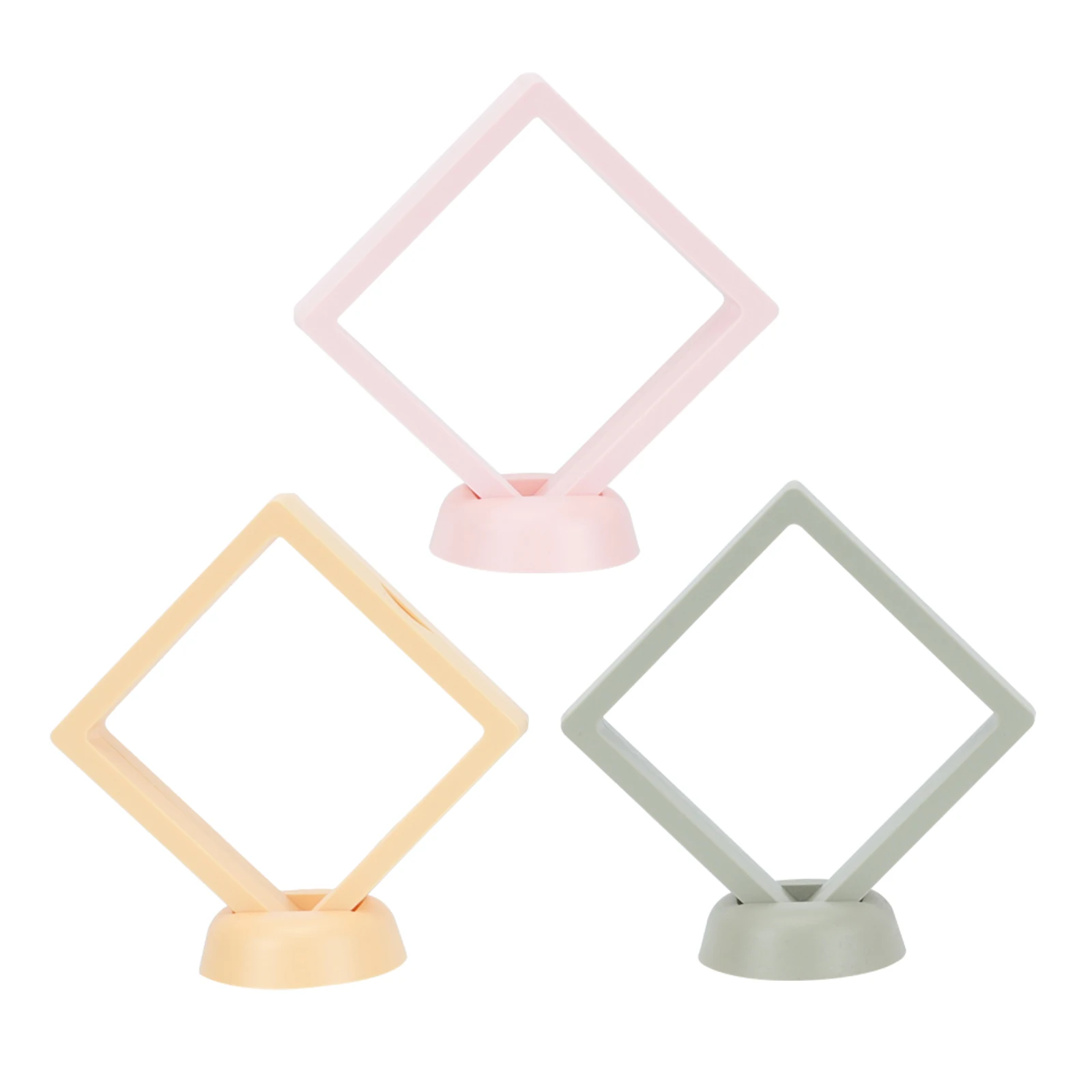 

3 Sets Film Jewelry Display Box Holder Jewelry Box ABS Material Necklace Earring Holder Portable Storage Display Case