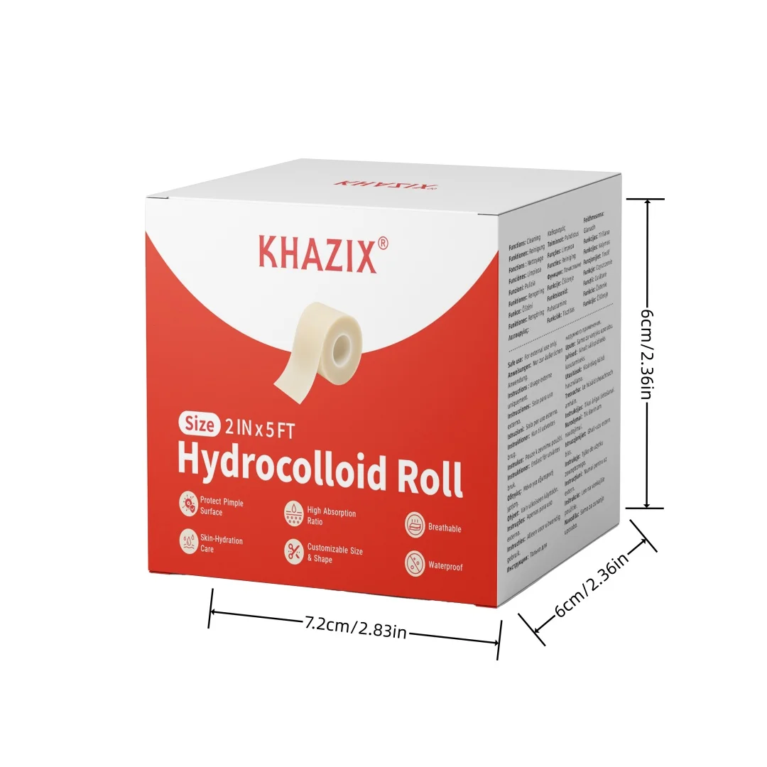 Hydrocolloid Pimple Patch Roll Transparent Acne Cover Sticker Cuttable Face Spot Patch for Daily Blemish Skin Care - view 5