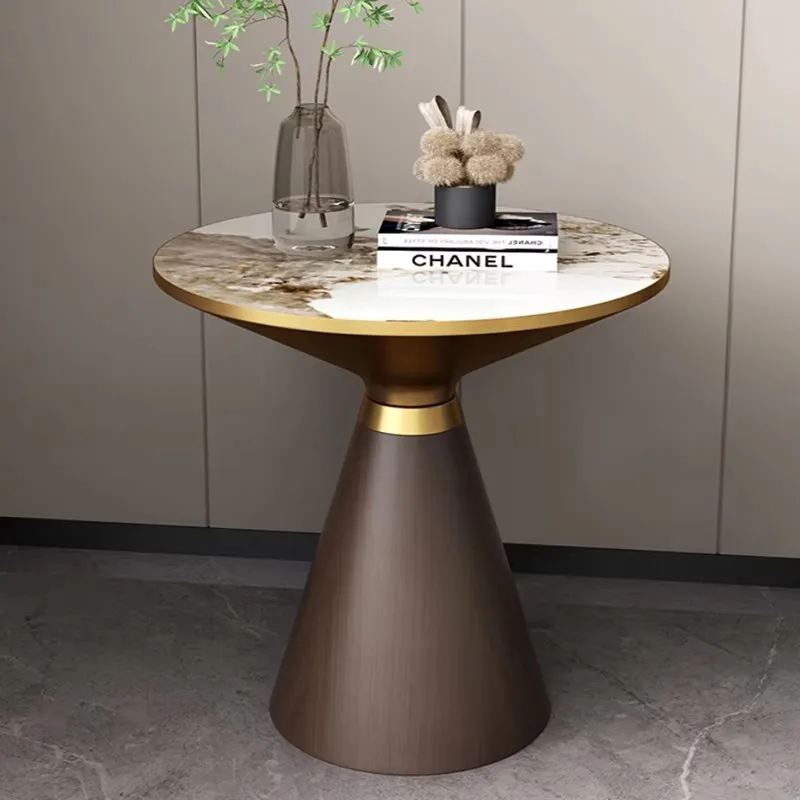 

Aesthetic Marble Coffee Tables Nordic Clear Minimalist Modern Round Table White Design Corner Stoliki Do Kawy Nordic Furniture
