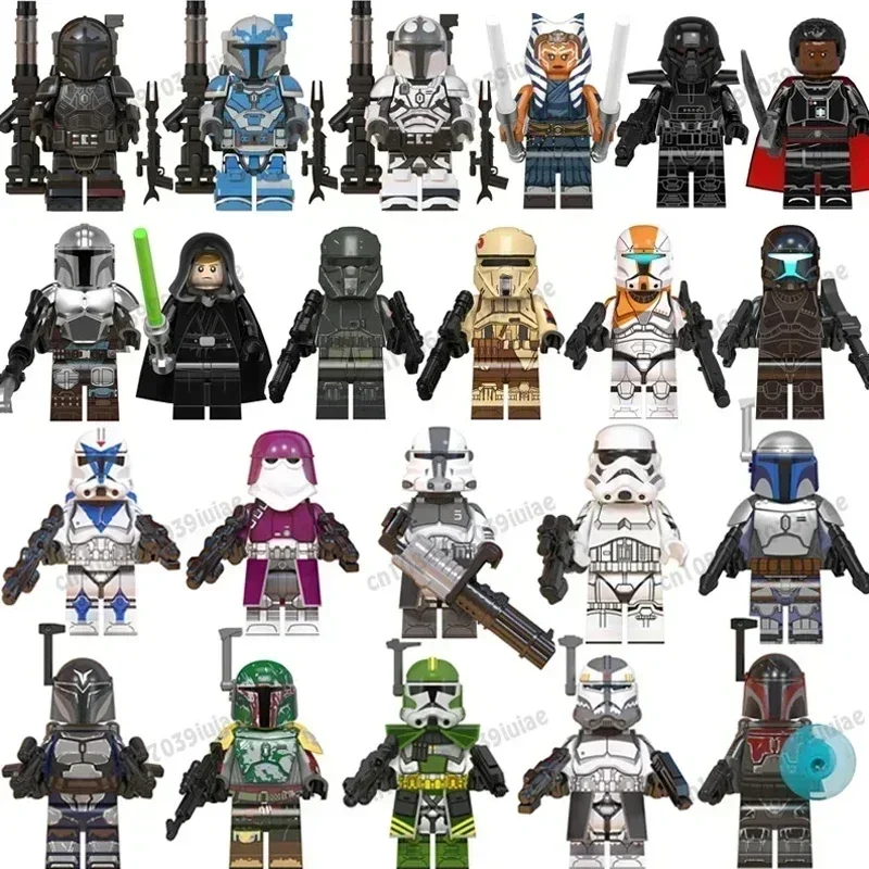 

Конструктор HEROCROSS STAR WARS: Мини-фигурка Мандалорца, игрушка-робот, кирпичики для сборки, подарок на день рождения