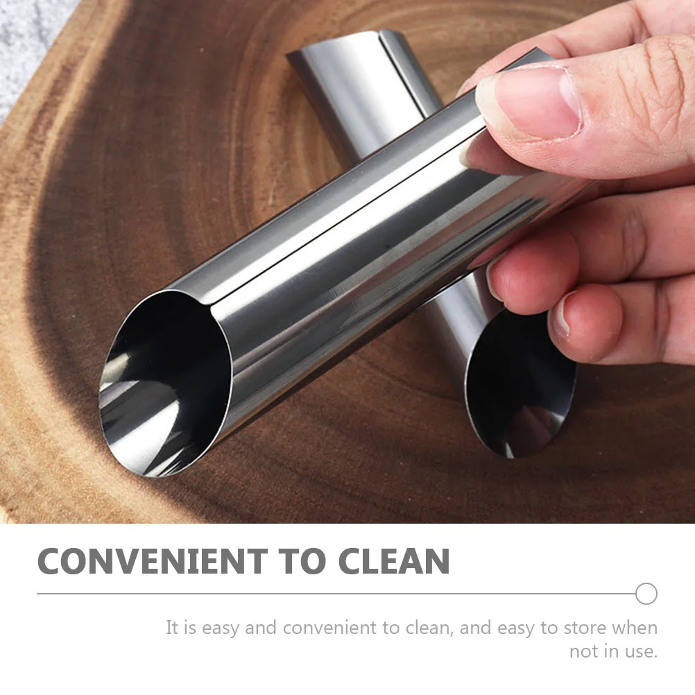 

9Pcs Stainless Steel Cannoli Mold Baking Accessories Cream Horn Forms DIY Spiral Cake Molds Pancake Tools Cannoli Tube