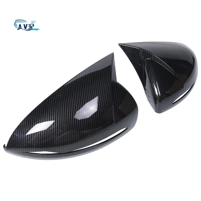 

AV32-For Mercedes Benz B C E S GLB GLC Class W205 W213 W253 Carbon Fiber ABS Horned Style Side Rear View Mirror Cover Trim