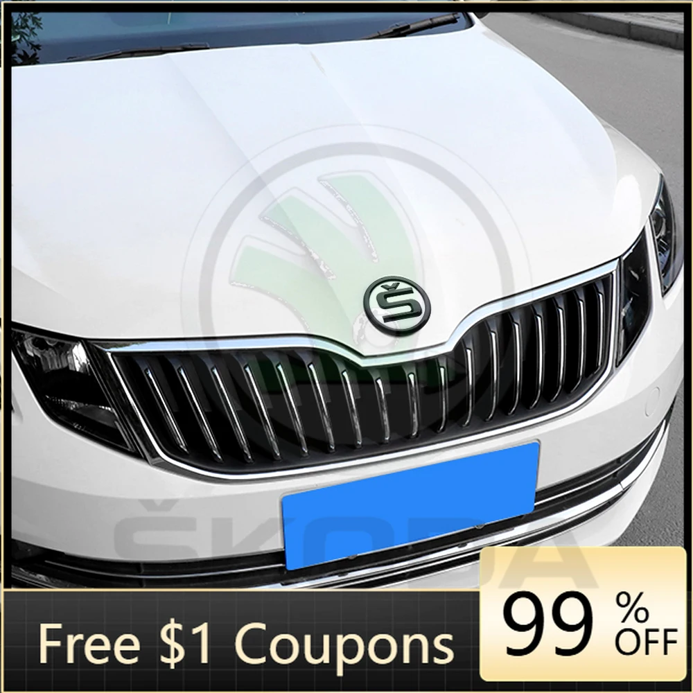 

Наклейки на автомобиль для Skoda 80/90/100 мм, наклейки-эмблемы на переднюю и заднюю часть автомобиля, декоративные наклейки для Skoda S Rapid Scala Kodiaq Fabia Kami