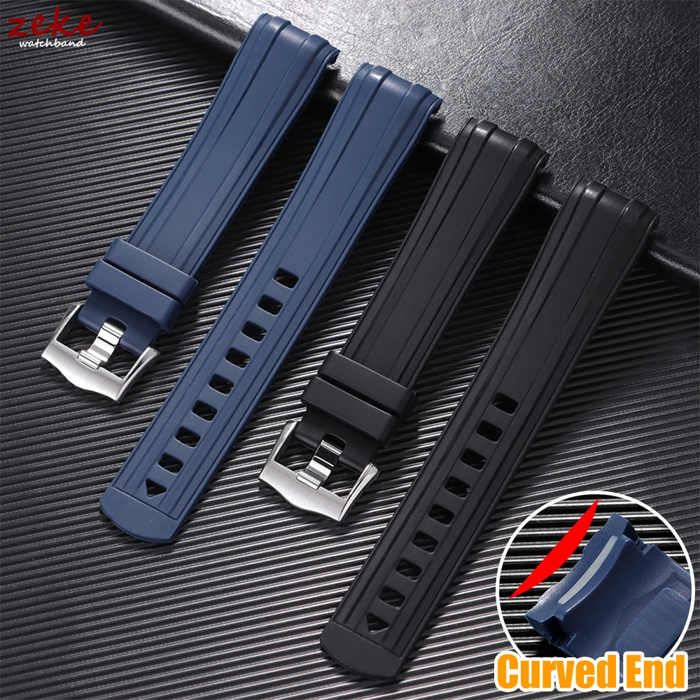 20 mm Silikonkautschuk-Uhrenarmband für Omega Seamaster 300, Kautschukarmband für Herren und Damen, wasserdichtes Sportarmband, mehrfarbige Optionen