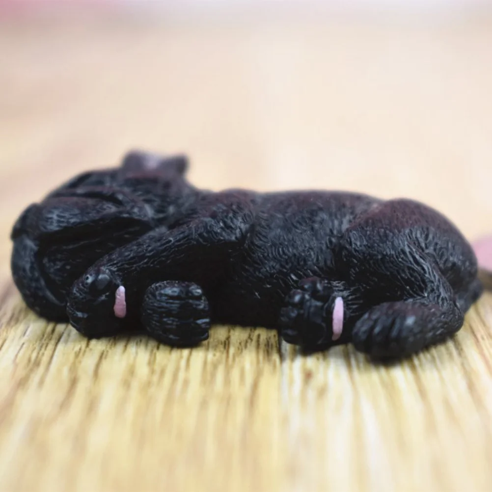 

3D Black French Bulldog Dog Magnet Sleeping Design for Fridge Whiteboard Office Home Decoration Dog Fridge Magnets