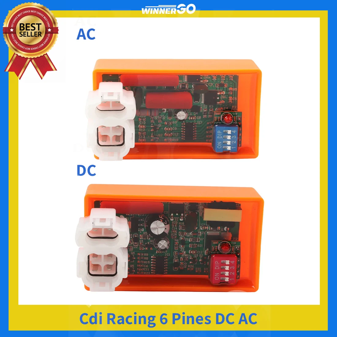 

Cdi Racing 6 Pines DC AC for RX150 ML125 FT150 CGL125 FT125 RX125 XR250R Future 125 XY 125 150 Speed limit 4000-12000 RPM