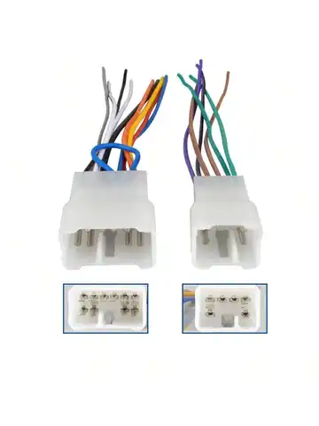 1 Pair For Toyota Aftermarket Stereo Radio Install Adapter Car Wire Harness Cable