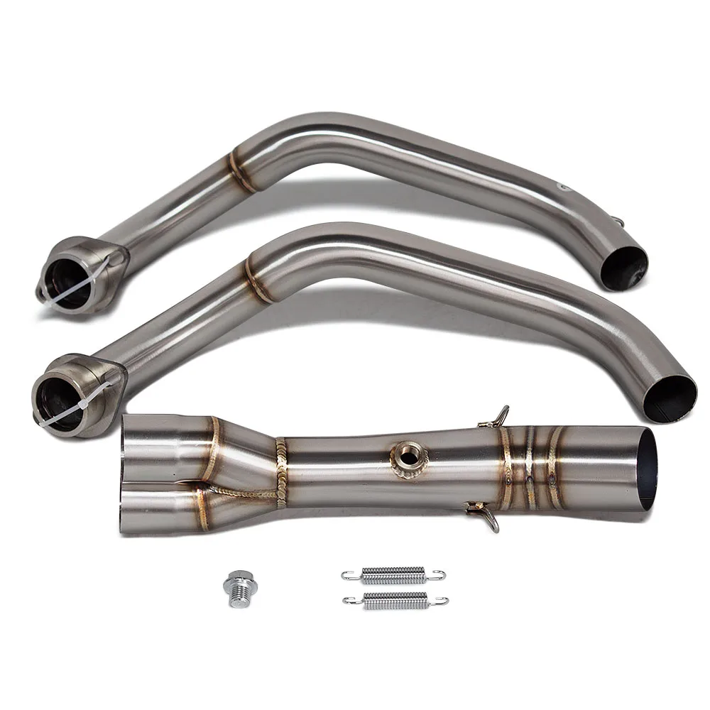 For Yamaha YZF-R7 MT07 FZ07 XSR700 Tracer 700/7 GT 2014-2026 51MM Motorcycle Exhaust Header pipe Racing escape tube accessories