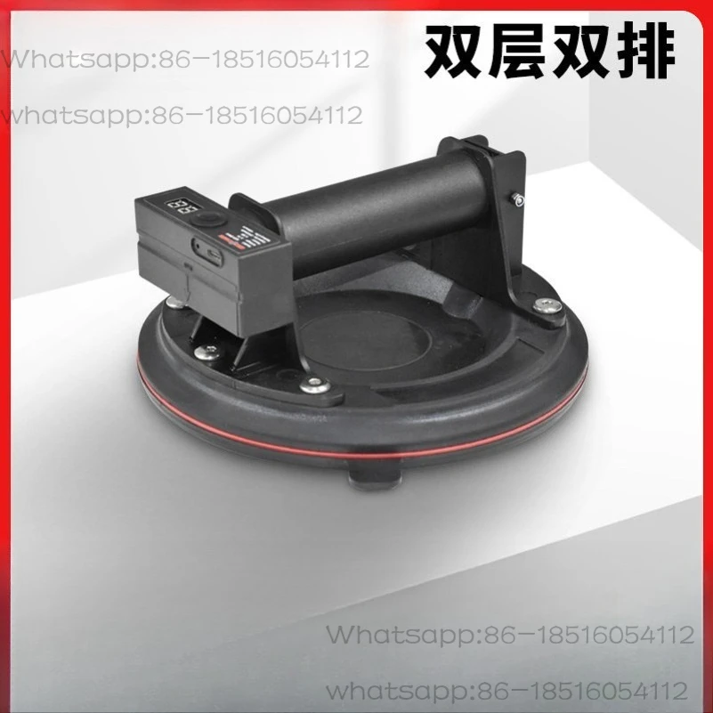 Electric Automatic Air Replenishment Vacuum Suction Cup8inch Double Exhaust Glass Tile Electric Suction Cup Large Pressure Gauge