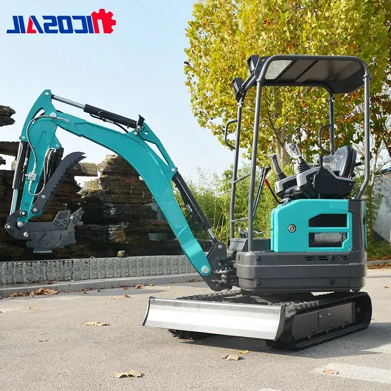 Nicosail 1.8 Ton New Mini Garden Backhoe Digger Excavator with Rotary Arm Cheap Small Tracked Excavator Engine As Core Component