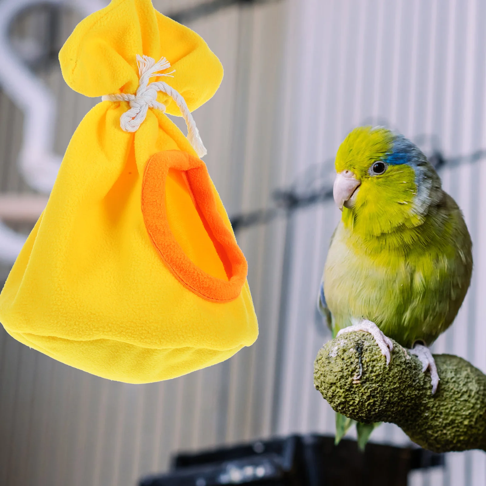 

Parrot Sleeping Bed Bird Hammock Hanging Nest Long Tail Tent Flannel Pouch Golden Lightweight Durable Breathable Wash