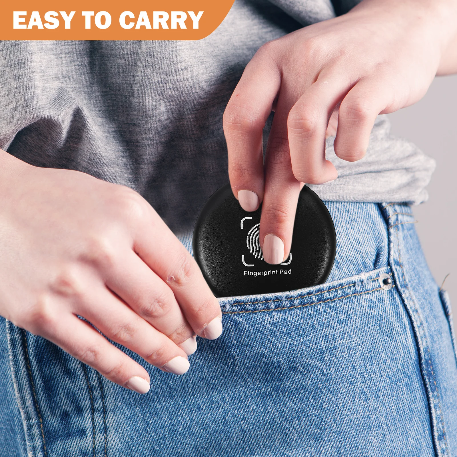 المحمولة إصبع طباعة ختم الوسادة لوحة حبر مستديرة صغيرة لختم المستندات مكتب التموين المحاسبة المالية استخدام الإسفنج #5