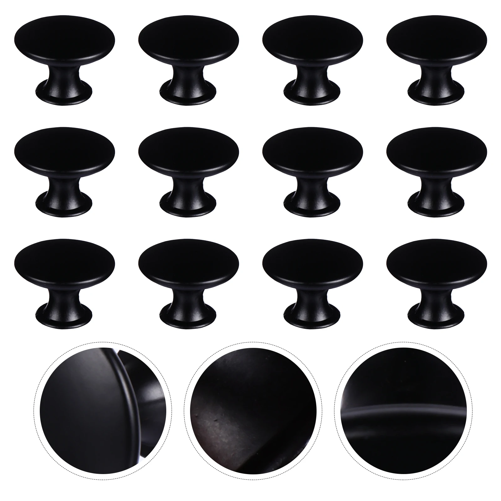 

12Pcs Round Drawer Knobs High Quality Material Exquisite Workmanship Modern Cupboard Door Pull Handle No Rust Furniture Knob