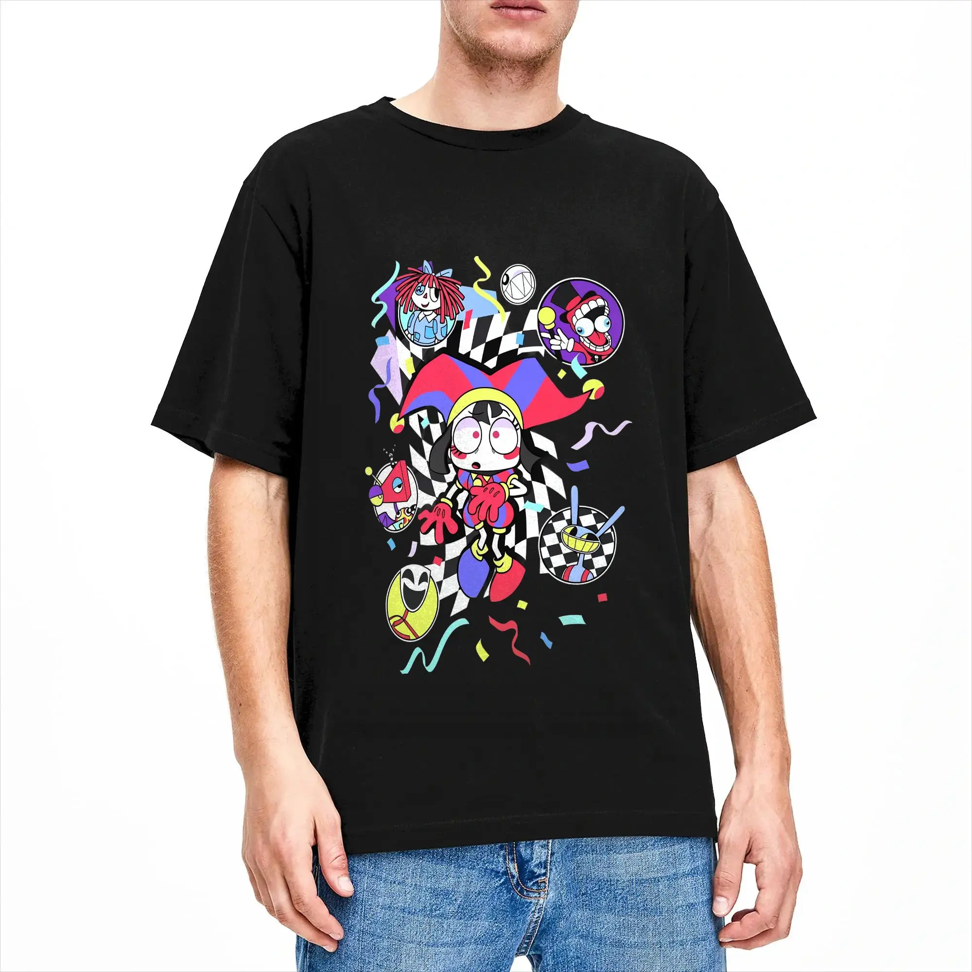 Amazing Digital Circus Caine T Shirt Adult  Vintage T-Shirts Summer O Neck Trending Tees Wholesale Oversized Clothing