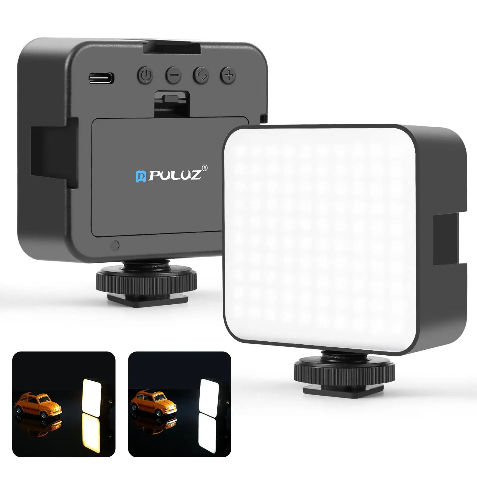 PULUZ 100 LED 5W 3-color 2900-6500K درجة حرارة قابلة للتعديل فيديو الربط 240LM ملء الضوء للكاميرا/كاميرا الفيديو