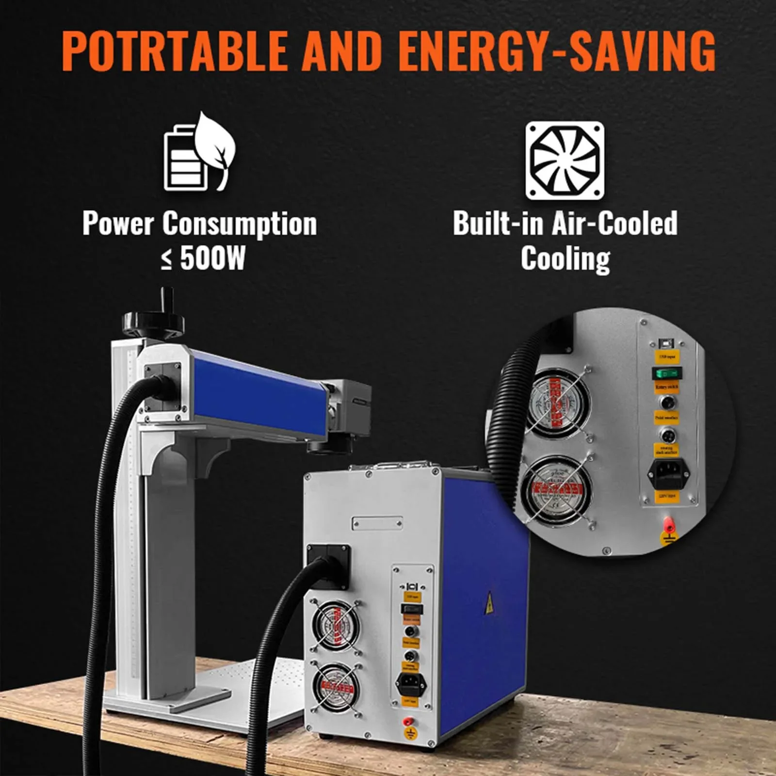 SIHAO 30/50W Laser Marking Machine Laser Engraver Metal Stainless Steel Cutting Gold Silver Ring Jewelry Engraving Machine