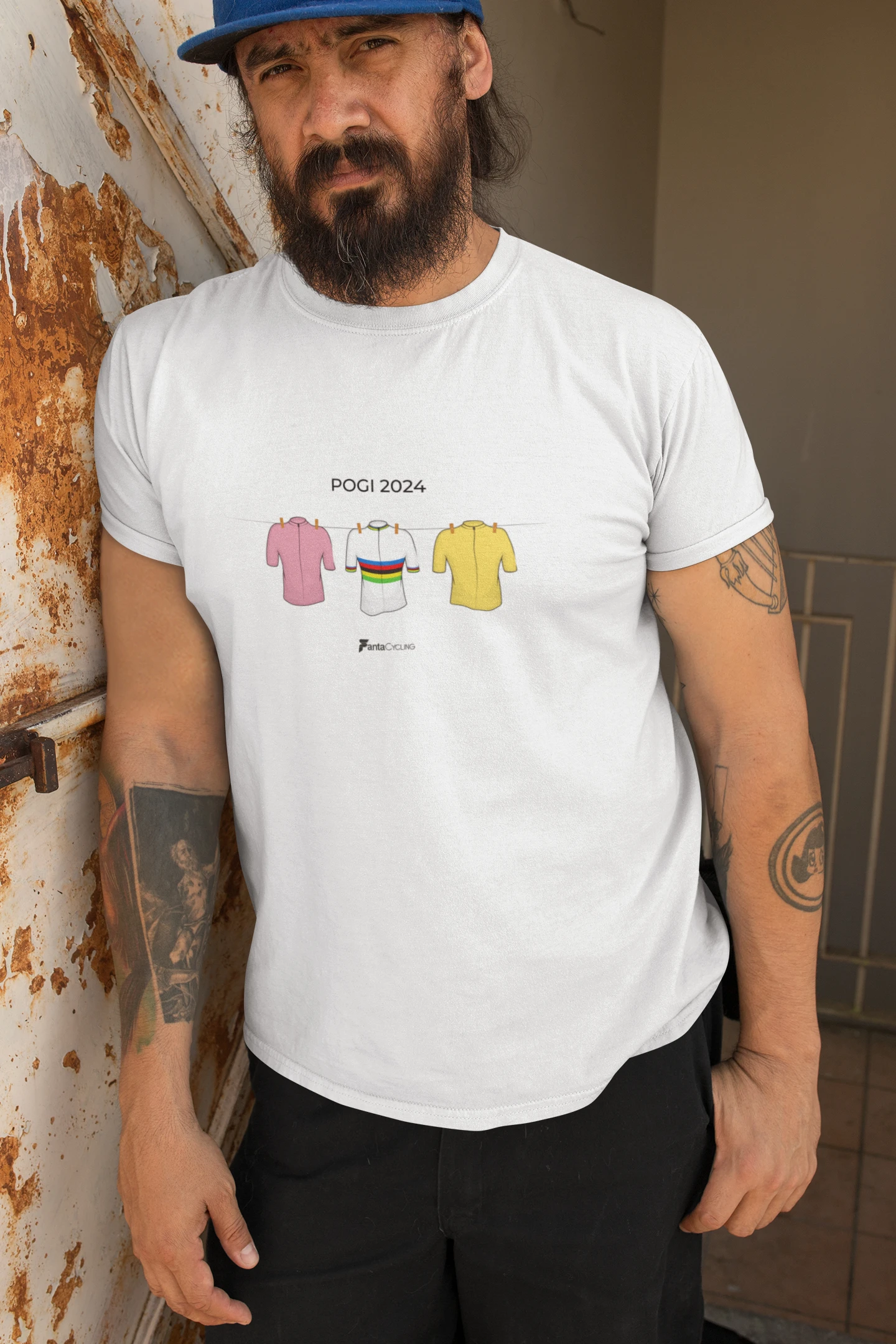 POGI 2024  Bicycle Riding T-Shirt 100% Cotton Graphic Tee Men Women Summer Streetwear Top