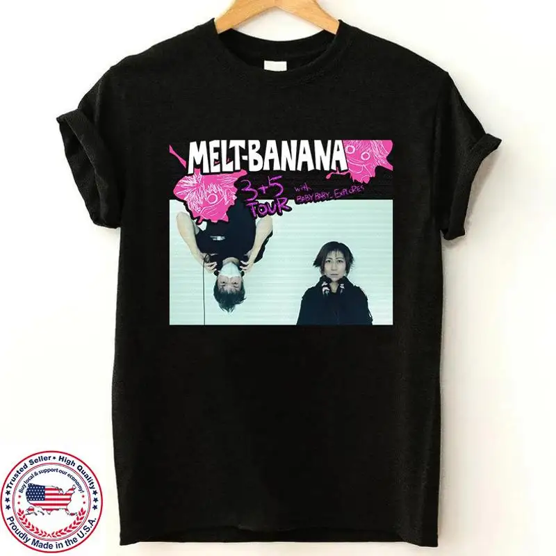 تي شيرت Melt Banana 3 5 Tour 2024 بالحجم الكامل S 5Xl