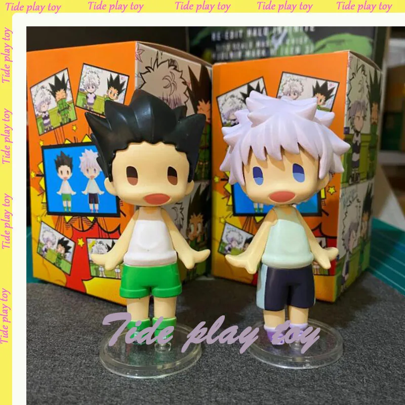 

GSC Hello HUNTER X HUNTER Anime Figures 10cm Killua Zoldyck GON FREECSS Figure PVC Statue Collection Model Christmas Toys Gifts