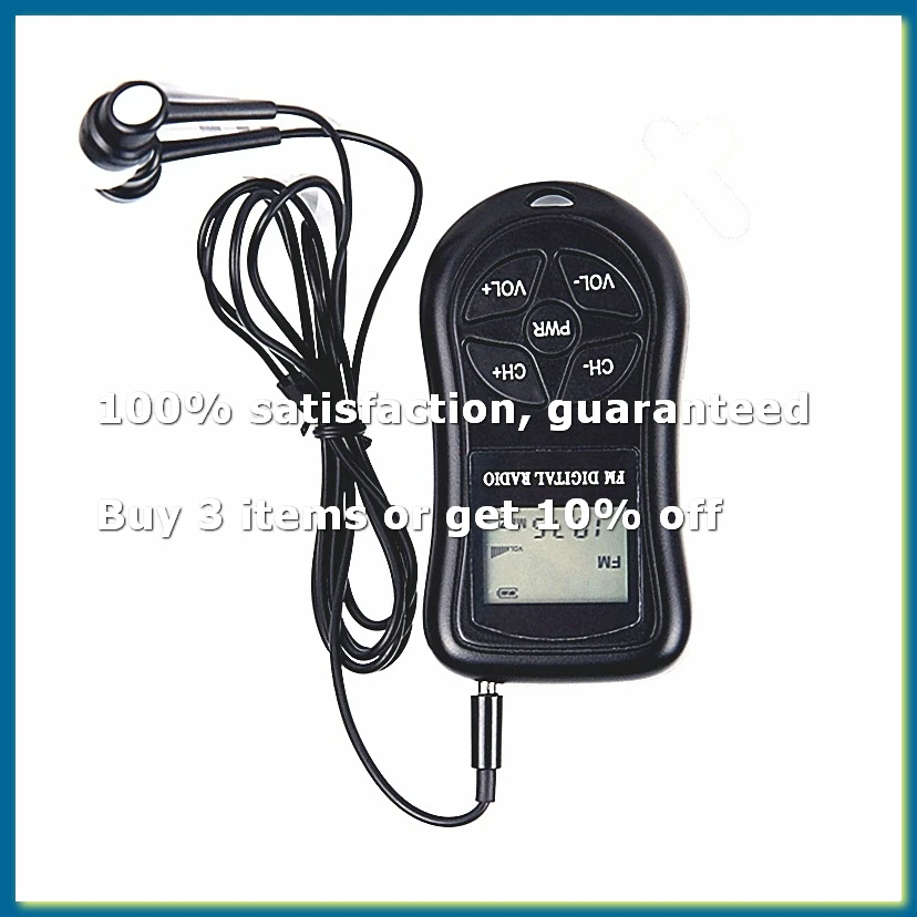 Portable FM Digital Radio Digital Display Stereo FM Receiver for Conference Rehearsal Low Power FM Reception