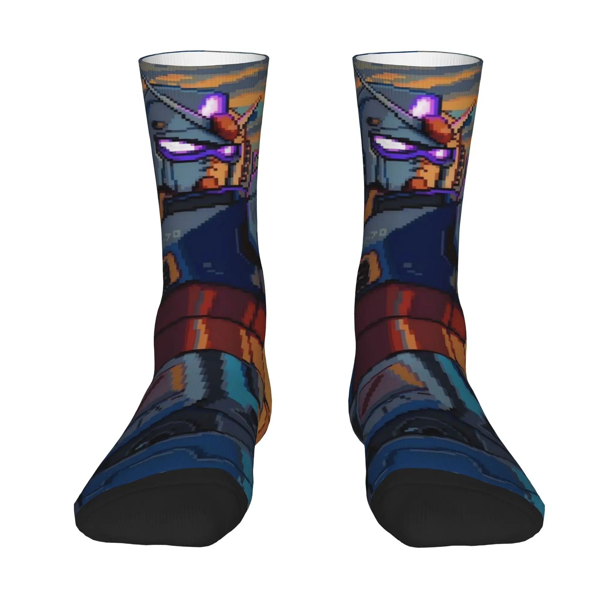 Funny Sock BANDAI Gundam 18 Rock Seamless Pattern Printed Men Socks Novelty Men's Socks