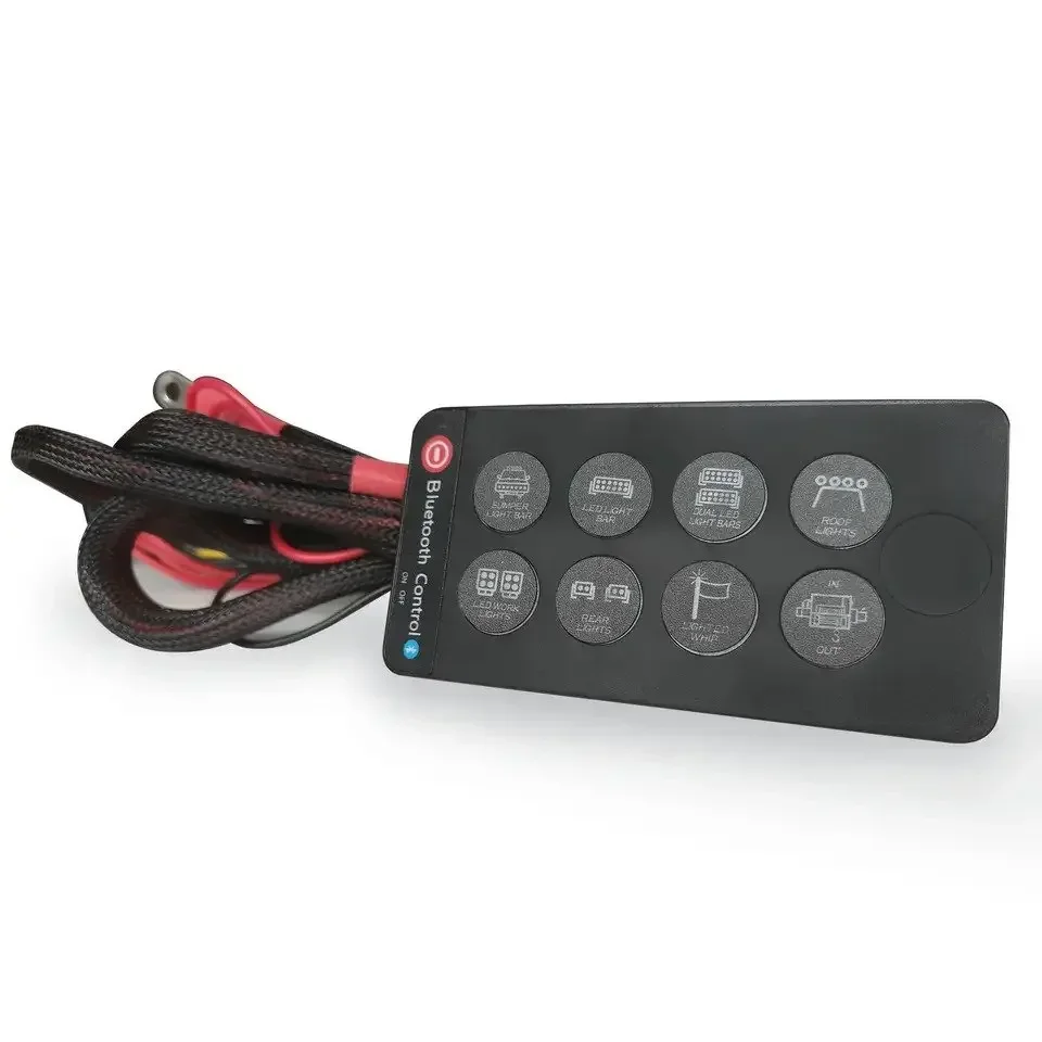 

N2 Brand New Easy operation Bluetooth-style Switch Panel With 8 Buttons For UTV,Boat,Truck,Car,Tractor