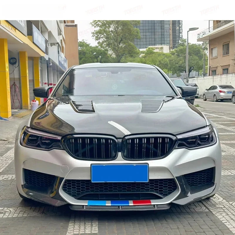 

Новый карбоновый капот V-стиля для BMW 5 серии G30 F90 M5, легкий капот из сухого карбона, тюнинг кузова автомобиля