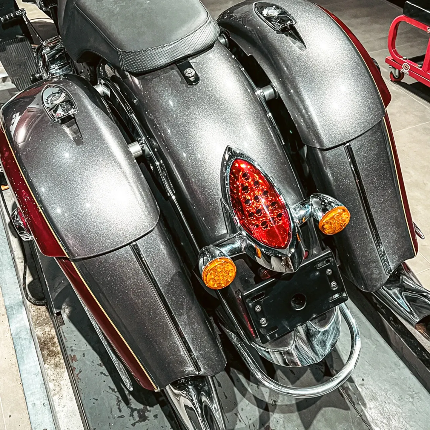 For Indian Chief 2014-Up Thickened Widened Taillight Cover Trim No-Drill Accesorios Moto