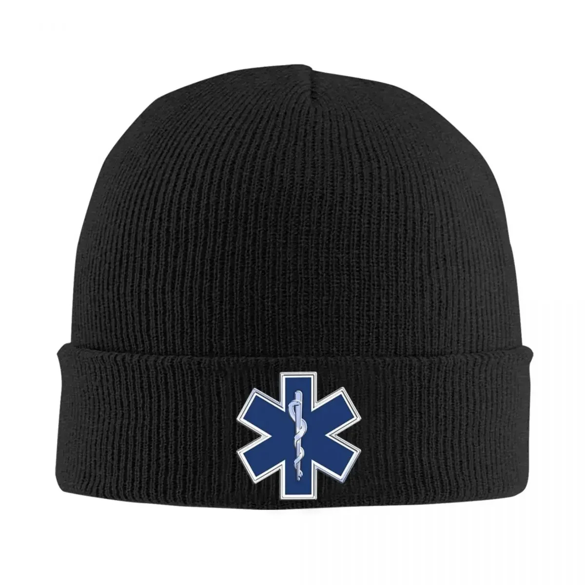 EMT Of Life Beanie Hats Medical Health Care Blue Cross Logo Caps Men Women Unisex Outdoor Knit Hat Winter Warm Beanie Hats