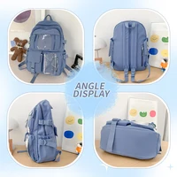 New Cute Nylon Backpack Suitable for Young Girls, Female Students, and Ladies, Multi-Pocket Student Backpack 4