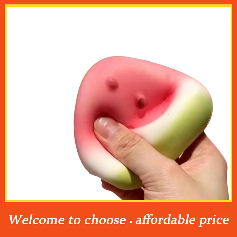 TH Cute Watermelon Slow Rebound Decompression Toy Fruit Squishy Fidget Toy Stress Relief Squeeze Toy