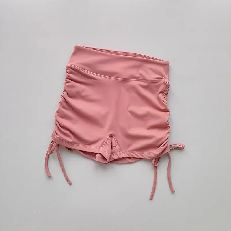 ฤดูร้อนกางเกงขาสั้นโยคะผู้หญิงกางเกงขาสั้นกีฬาระบายอากาศได้ดีขอบเชือกรูดเอวสูงวิ่งขี่จักรยานกางเกงขาสั้นออกกำลังกายกางเกงขาสั้น