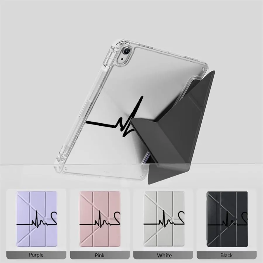 

Love Your Line Art Tablet Case For iPad Pro 2025 Air 4 5 M3 M2 1 2 M4 11inch Pro 11th 10th 9th 8th 7th 12.9inch Mini 6 7 Y-Fold