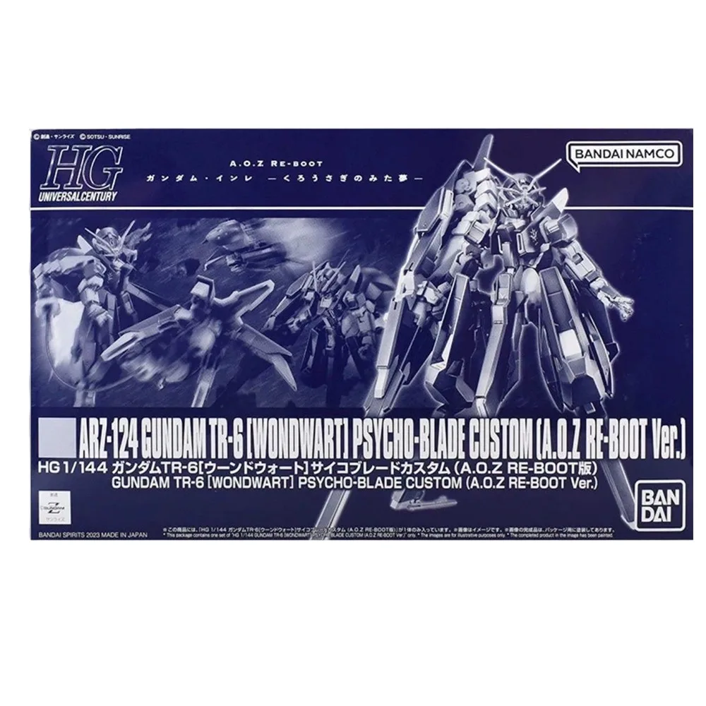 Bandai Echte HG ARZ-124 GUNDAM TR-6 [WONDWART] PSYCHO-BLADE CUSTOM [A.O.Z RE-BOOT Ver.] Anime Figuur Assemblage Model Speelgoed Cadeau