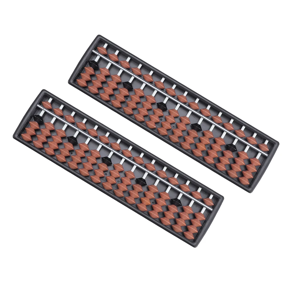 2 Pcs Abacus Mental Arithmetic Child Math Plastic Ten Frame Educational Counting