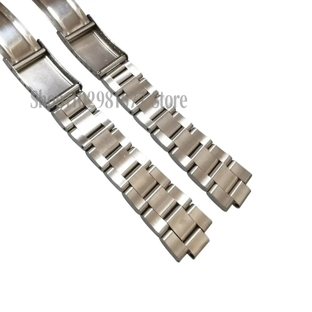 18mm 19mm 20mm 21mm 316L Stainless steel Vintage Oyster Curved End Silver Watch Straps Bands Bracelet Fit for SKX RLX Watch